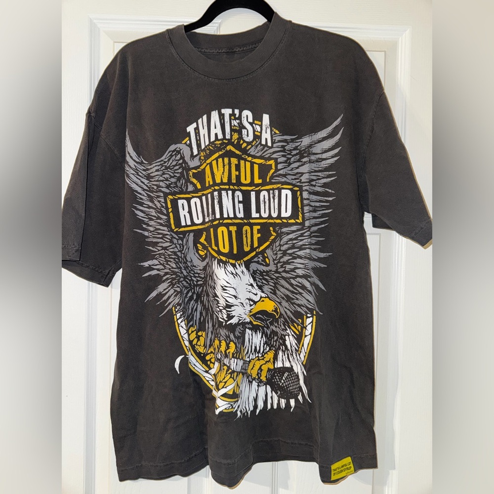 Rolling Loud Men's Charcoal Graphic Tee